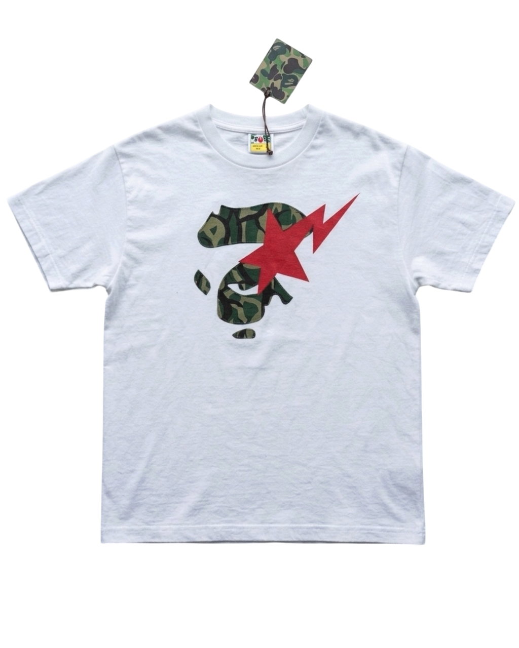 Trial Camo Ape Face STA Tee White
