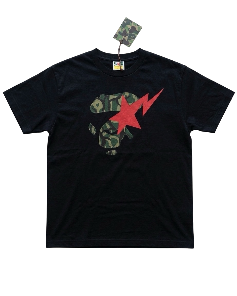 Trial Camo Ape Face STA Tee Black